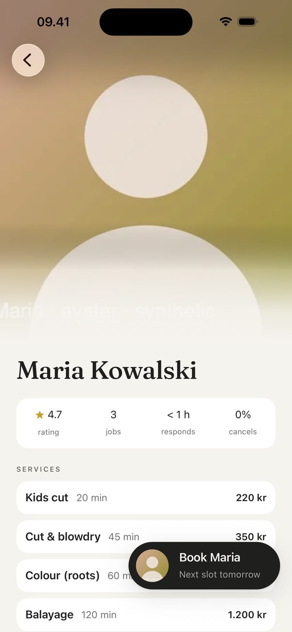 A klipper's profile