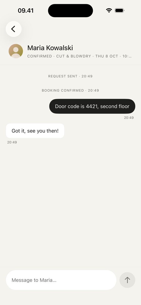 His booking thread